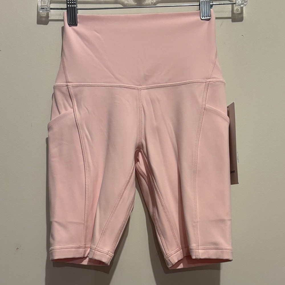 Lululemon Align High-Rise Short 8" Bike Shorts in Strawberry milkshake size 2